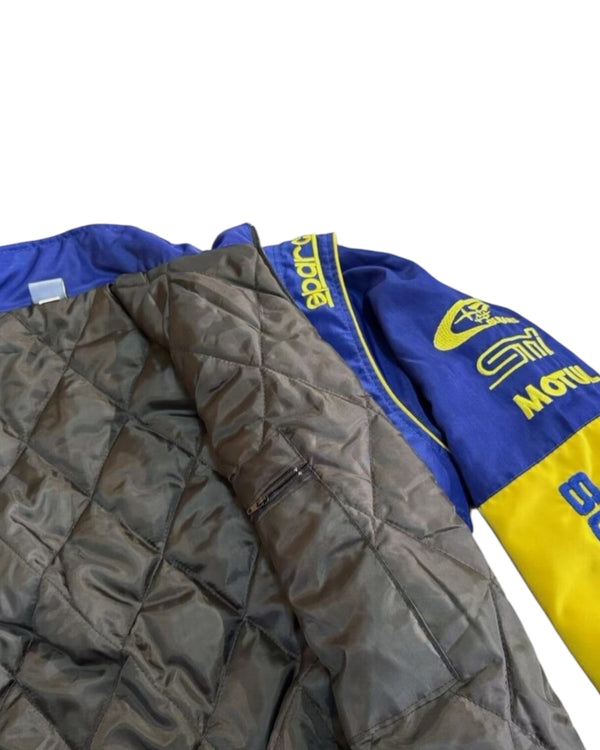 Unisex Adults F1 Jacket Subaru Blue, Ebroidered Cotton Padded M, L, XL, 2XL
