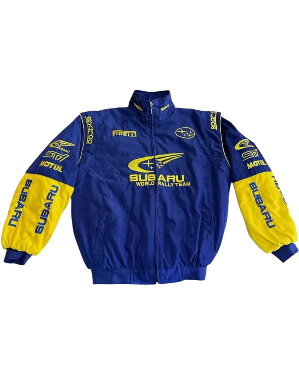 Unisex Adults F1 Jacket Subaru Blue, Ebroidered Cotton Padded M, L, XL, 2XL