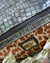 Vintage Guess Chain Strap Shoulder Bag | Monogram & Faux Croc Y2K Style