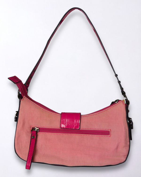 Vintage Guess Y2K Bag | Pink Two-Tone Shoulder Purse