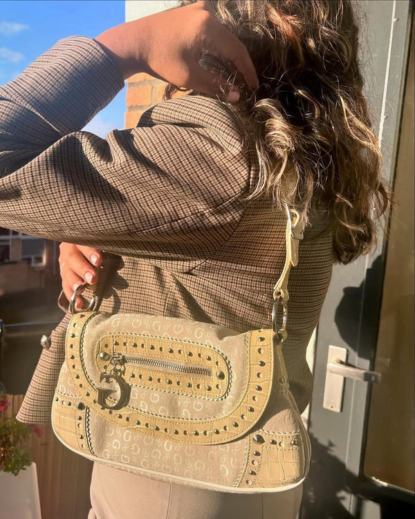 Vintage Guess Bag Beige Y2K