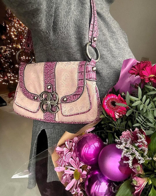 Vintage Pink Guess Bag Y2K