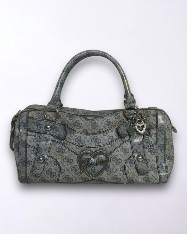 Gray Vintage Guess Bag With Charms by Guess - hand bag available on lyonsway.com for 65.00 . Perfect for Gray .