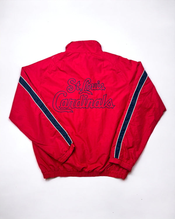MLB St. Louis Cardinals Jacket Size M by Vintage USA Sports - Baseball Jacket available on lyonsway.com for 85.00 . Perfect for M,RED,SIZE M,€75-€100 .