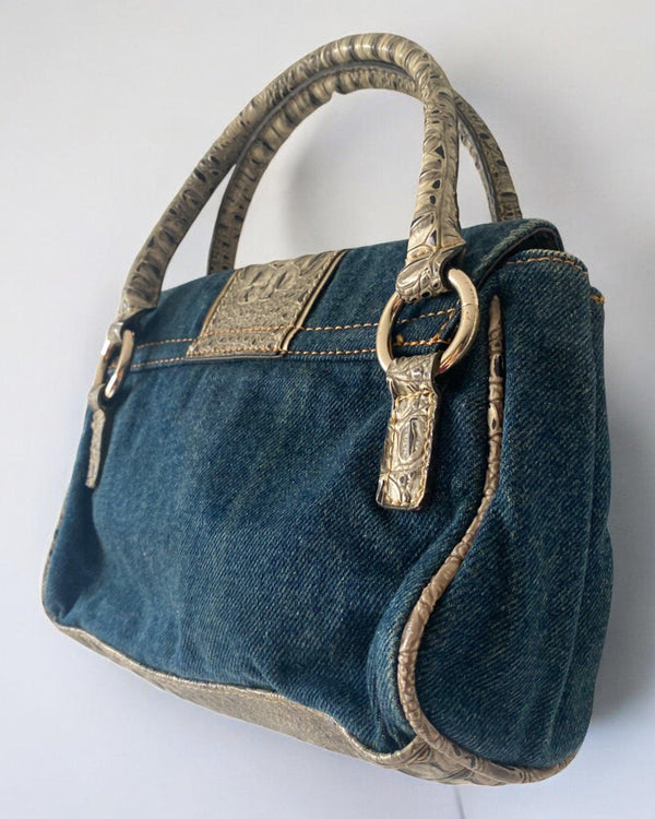 Vintage Guess Bag Denim Hand Bag Y2K by Guess - hand bag available on lyonsway.com for 125.00 . Perfect for denim,GUESS,€100-€125 .