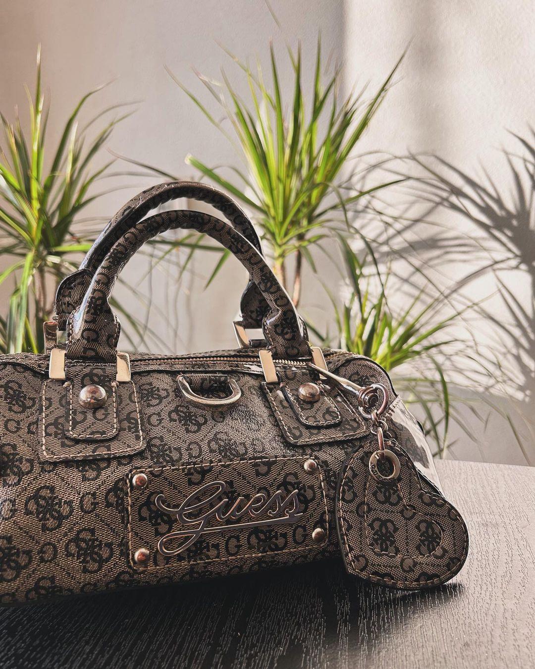 Leather Guess Vintage Tasche Vintage Guess Bag Hand Bag Rare 90's