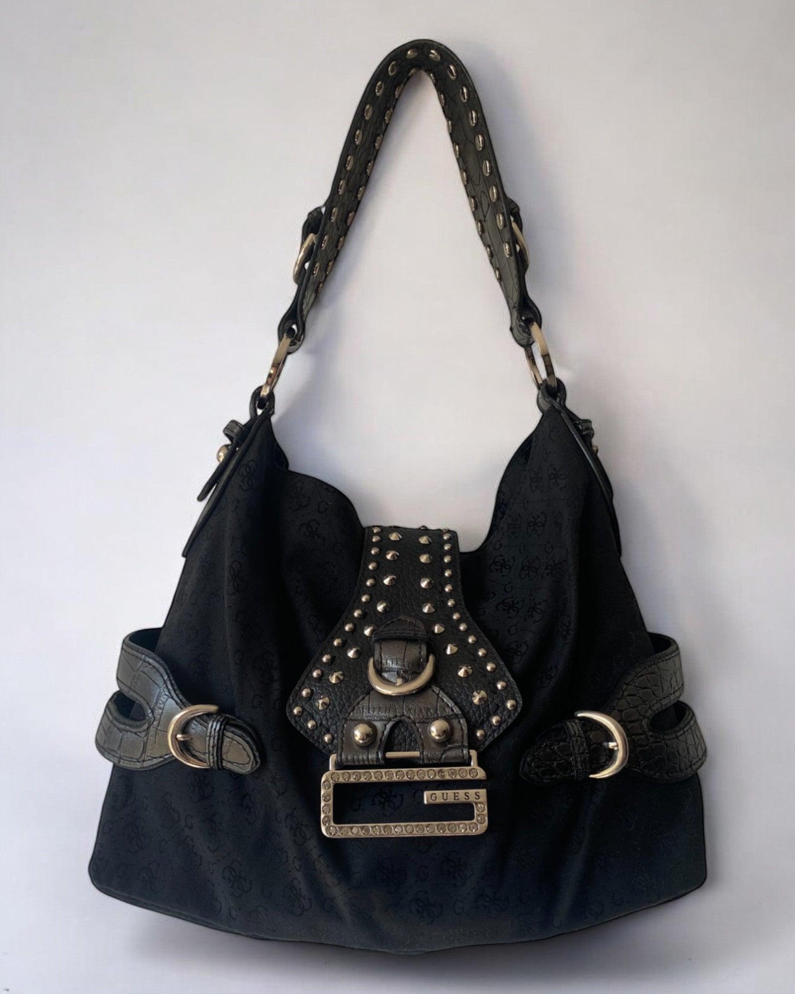 バッグ 00s Guess Leather Shoulder Bag Hobo Y2K 47017185-1_2.jpg