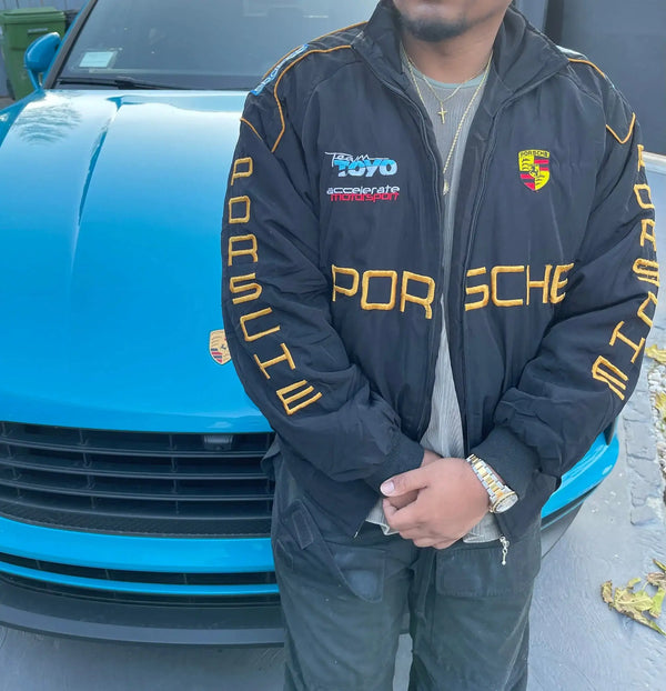 Vintage Inspired Porsche Racing Bomber Jacket by Race Jackets - jacket available on lyonsway.com for 82.45 . Perfect for .