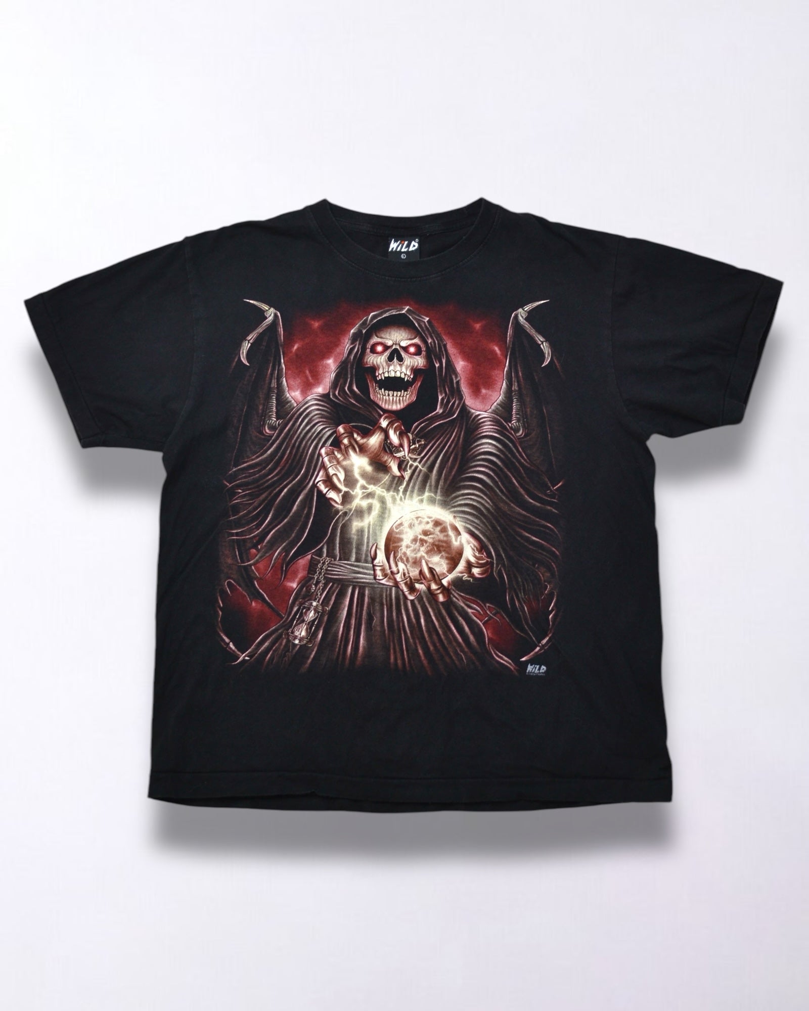 Vintage Y2K Skull T-Shirt | Black Retro Streetwear Tee – Lyons way