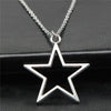 Y2K Vintage Hollow Star Pendant Necklace by Lyons way | Online Handpicked Vintage Clothing Store - available on lyonsway.com for 13.93 . Perfect for accessory,gift,jewelry,necklace .
