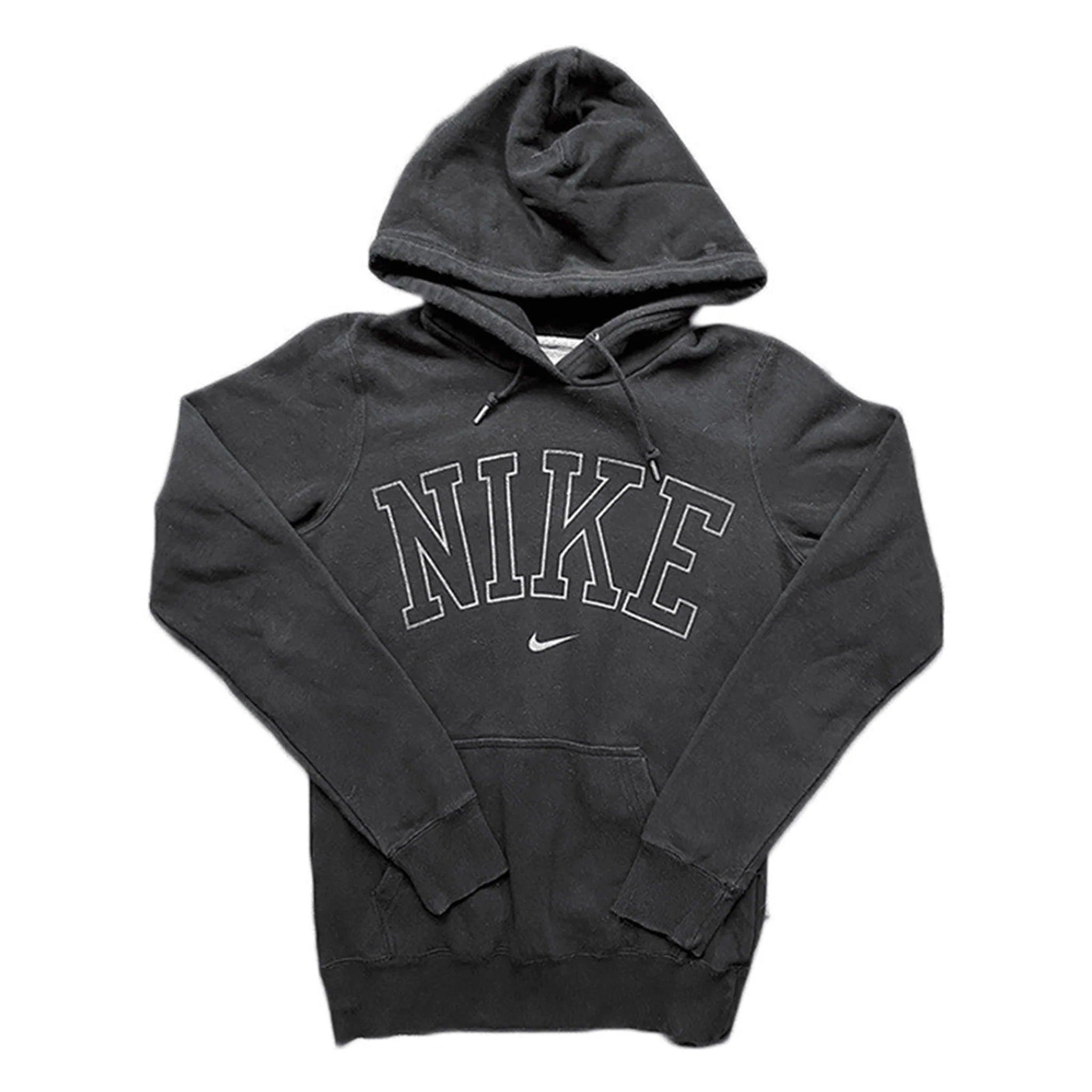 Black nike spellout sweatshirt sale