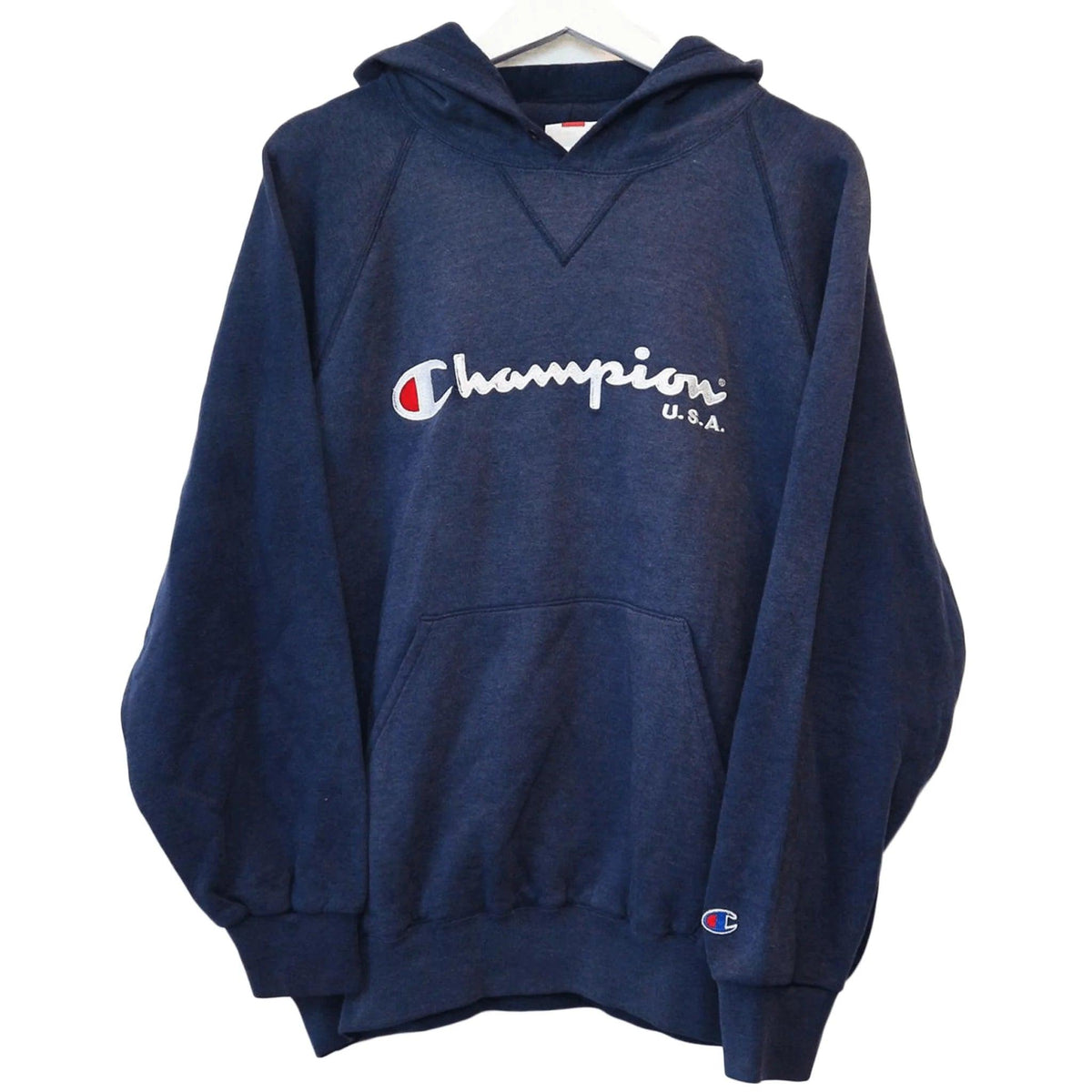 Blue Vintage Champion Usa Hoodie Size L Lyons way Online
