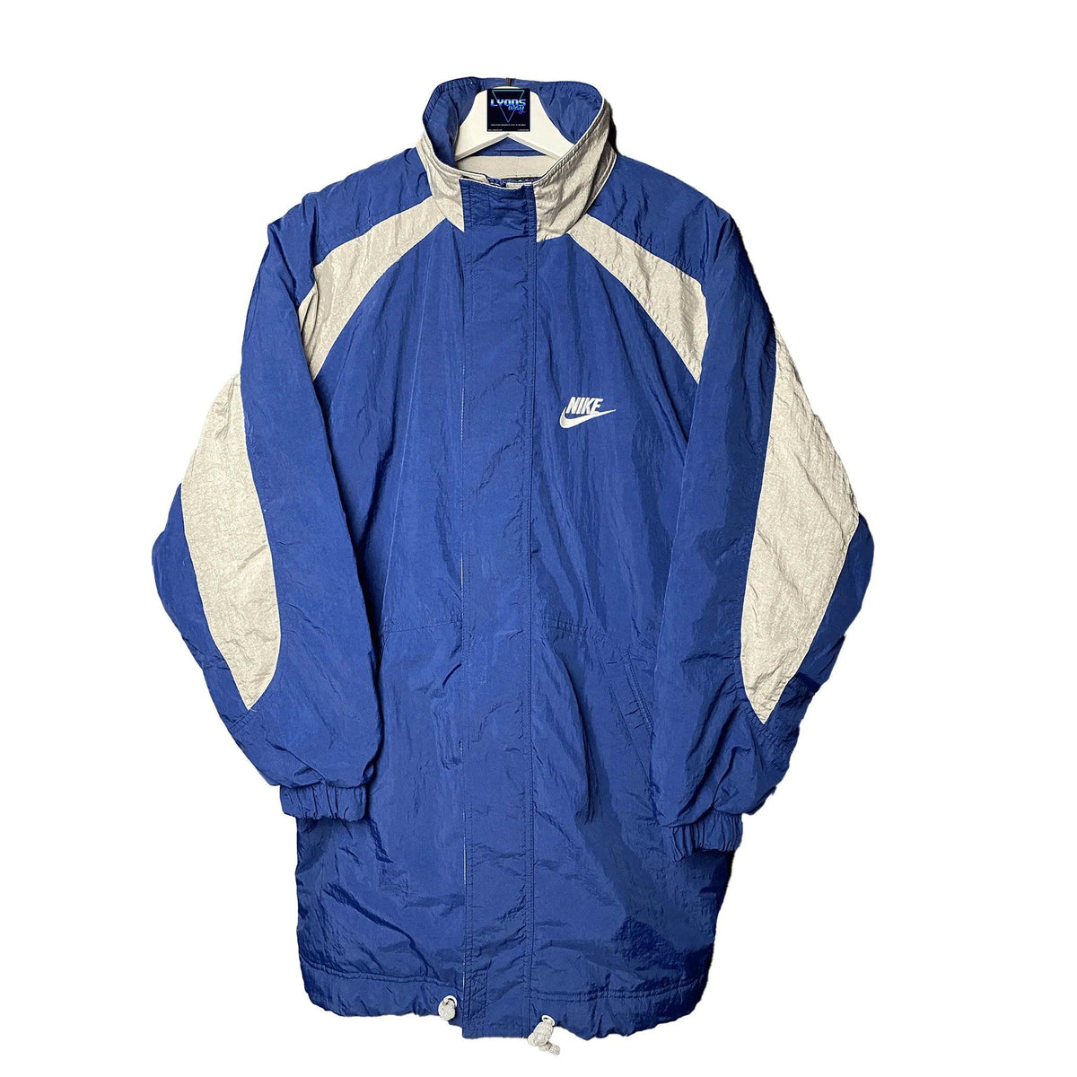 NIKE BLUE WINTER JACKET BIG SWOOSH RARE SIZE L Lyons way