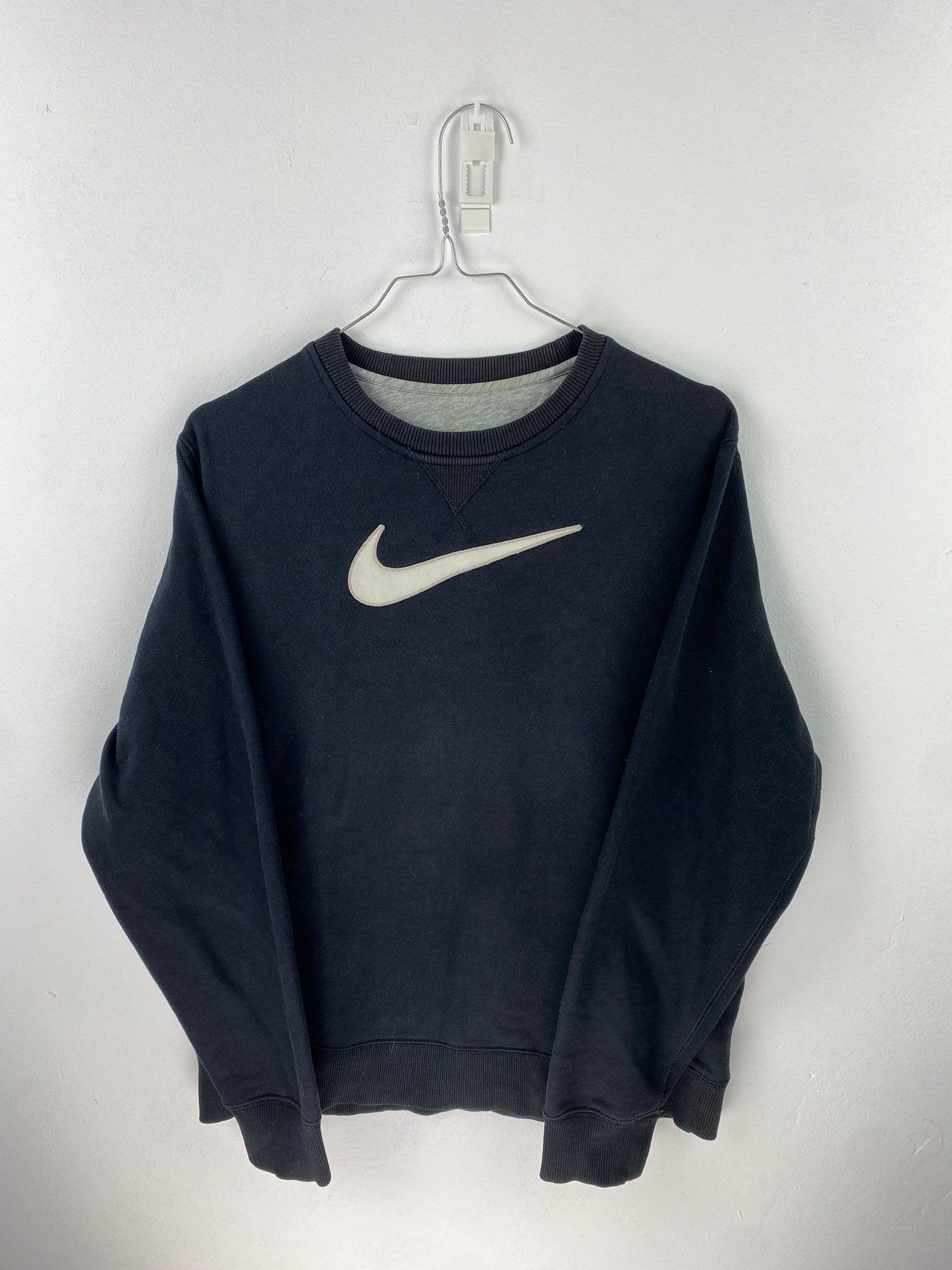 Nike Clothes Big Nike Sweatshirt Crewneck Black Vintage Nike