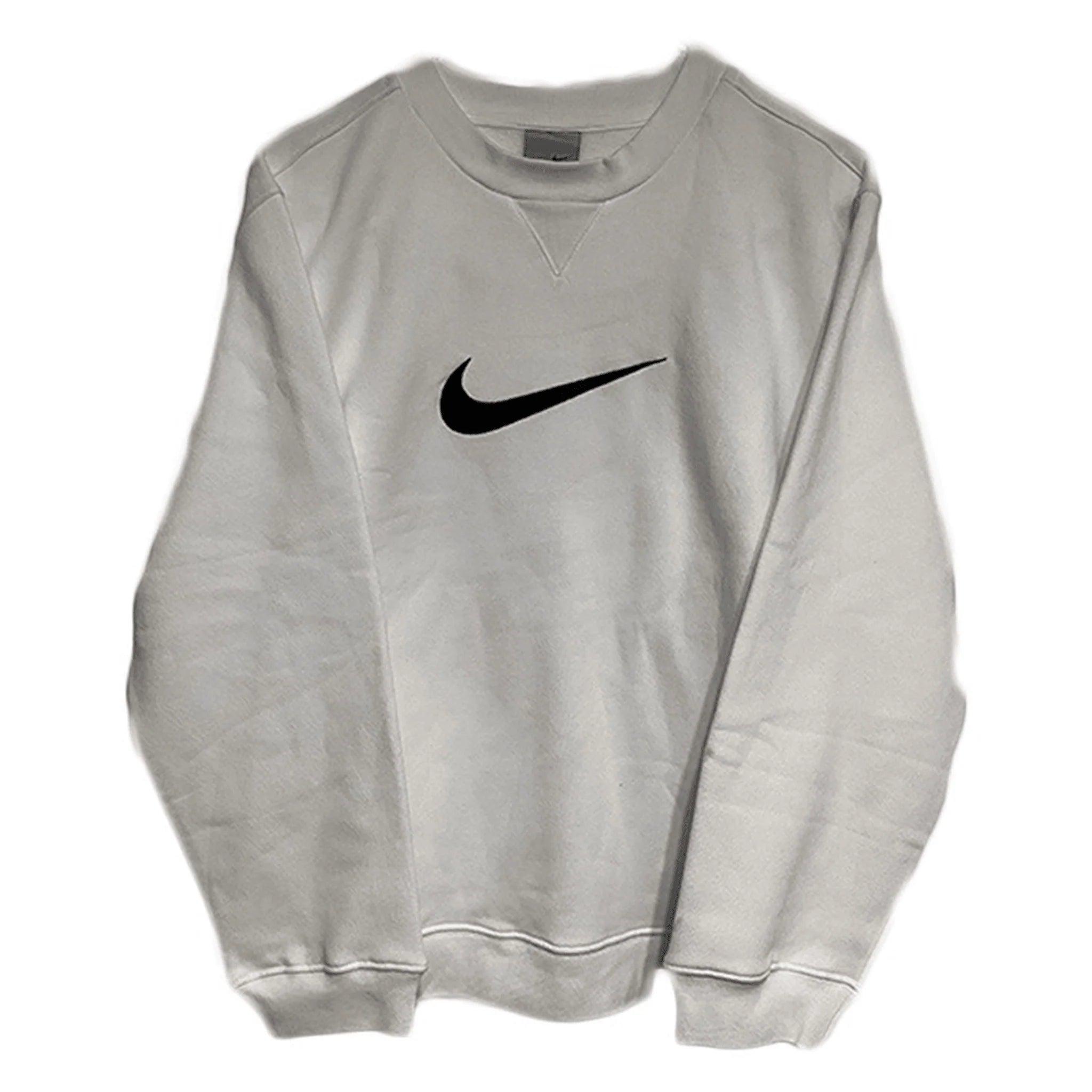 Nike sweatshirt white vintage hotsell