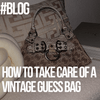 How To Take Care Of A Vintage Guess Bag - Lyons way | Online Handpicked Vintage Clothing Store 