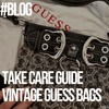 How To Take Care Of Your Vintage Guess Bag - Lyons way | Online Handpicked Vintage Clothing Store benefiting the planet, eco-conscious, How to take care, take care guide, vintage Guess bag's