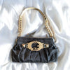 Sac Guess vintage noir et or des années 2000