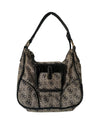 Vintage Guess Bag Monogram Grey Black Retro