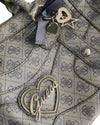 Sac Guess vintage avec monogramme gris et breloques Y2K