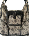 Sac Guess Vintage Monogram Gris Noir Rétro