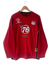 Vintage Race Sweatshirt XL – 76 Patchwork | Y2K Streetwear