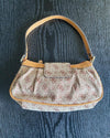 Vintage Guess Tasche Beige Monogramm Y2K Handtasche