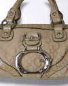 Vintage Guess Handtasche | Beige Monogramm Geldbörse