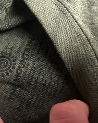 The Mountain Native Spirit Wolf Tee Olive Tie-Dye Size L