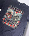 Vintage NFL Patriots vs Cowboys Graphic Tee Size L — Week 5 AT&T Stadium 2015