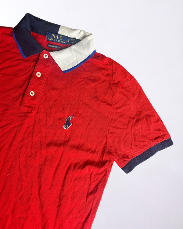 Vintage Ralph Lauren Polo Shirt Red Size S Old Money