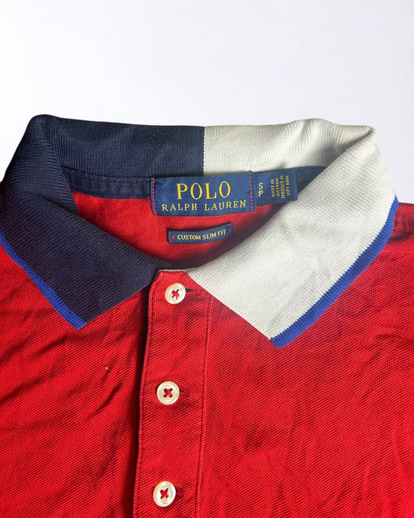 Vintage Ralph Lauren Polo Shirt Red Size S Old Money