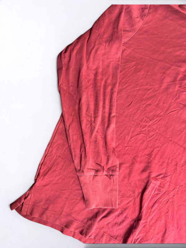 Vintage Ralph Lauren Long Sleeve Polo Shirt Red Size M