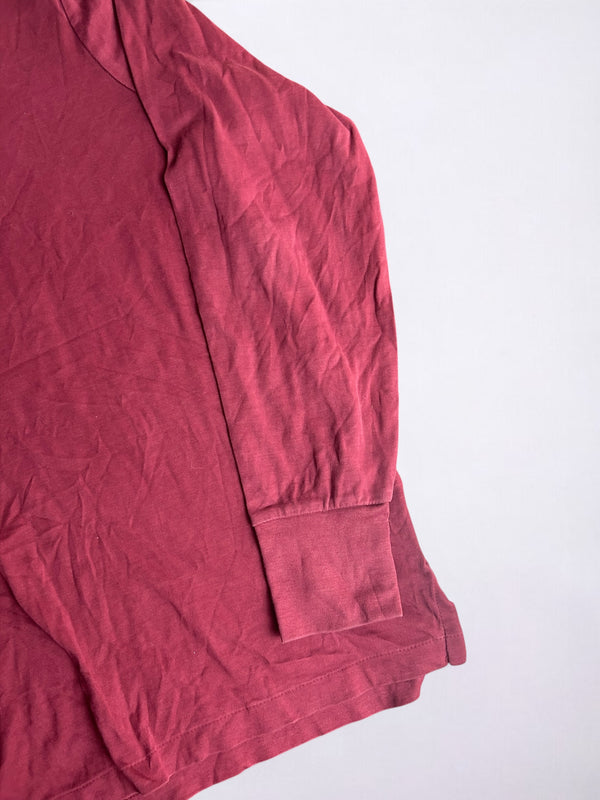Vintage Ralph Lauren Long Sleeve Polo Shirt Red Size M