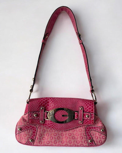 Vintage Guess Bag Pink Y2K by Guess - BAG available on lyonsway.com for 185.00 . Perfect for ABOVE €125,PINK .