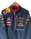 Veste Softshell Pepe Jeans x Red Bull Infinity Racing 2014 Veste doublée bleu marine de l'équipe de Formule 1 Veste de moto à double logo Y2K M