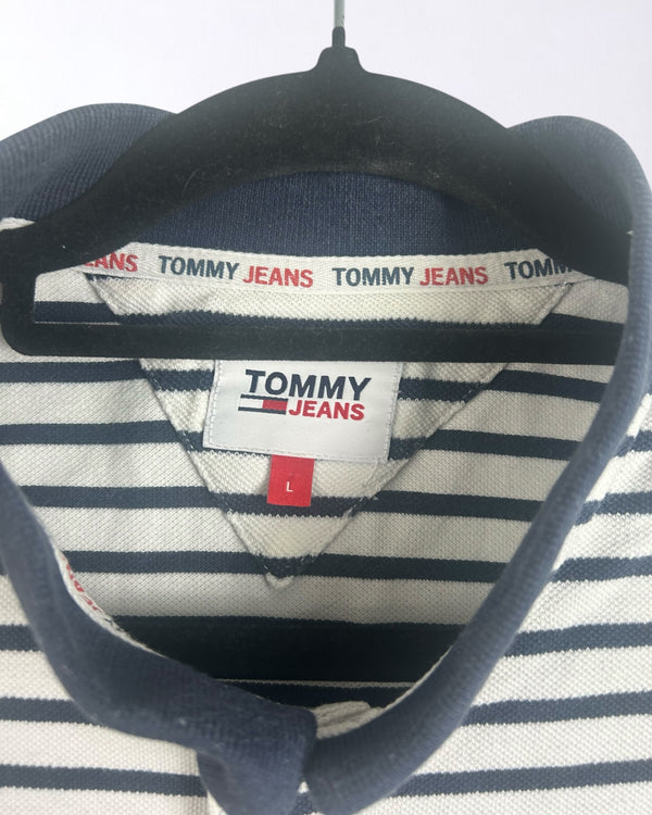 Vintage Tommy Hilfiger Jeans Polo Shirt Size L - Y2K Designer Casual