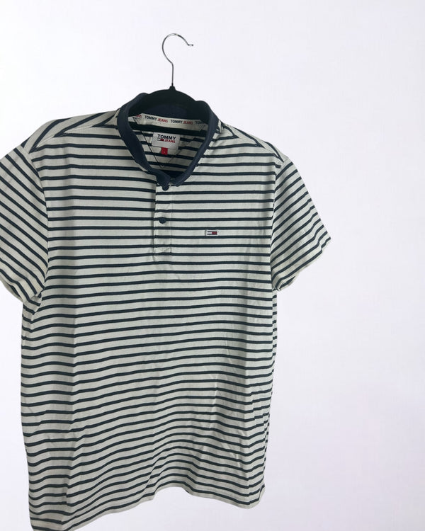 Vintage Tommy Hilfiger Jeans Polo Shirt Size L - Y2K Designer Casual