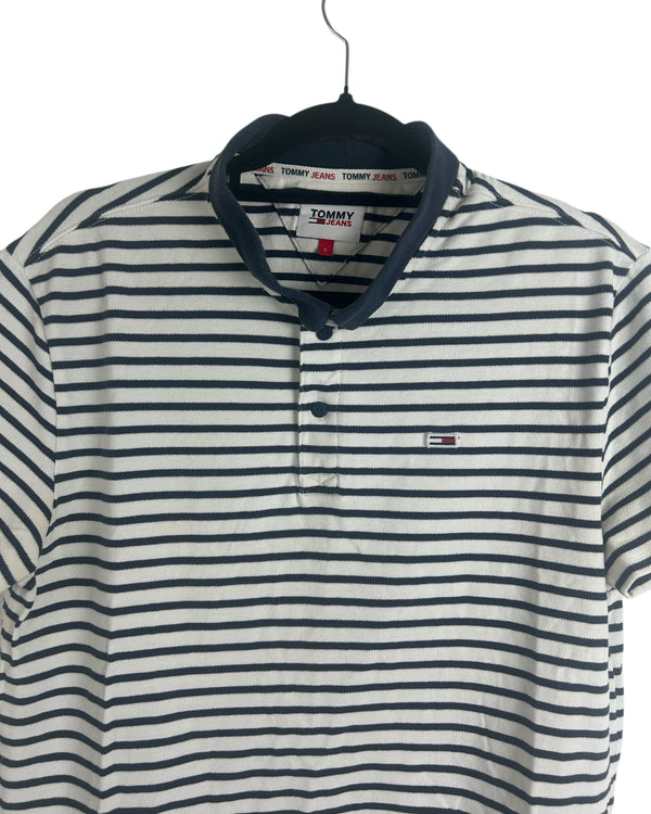 Vintage Tommy Hilfiger Jeans Polo Shirt Size L - Y2K Designer Casual