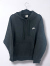 Dark gray hoodie with Nike logo on a white background