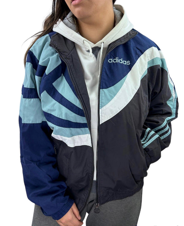 Adidas Jacket Blue Size L Vintage by ADIDAS - available on lyonsway.com for 54.95 . Perfect for 25-55, ADIDAS, BLUE, L, SIZE L .