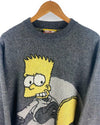 Bart Simpson 2003 Vintage Sweater Size L Grey Skate Knitwear by SIMPSONS - CREWNECK available on lyonsway.com for 95.00 . Perfect for bart simpson, GREY, L, size L, THE SIMPSONS, €75-€100 .