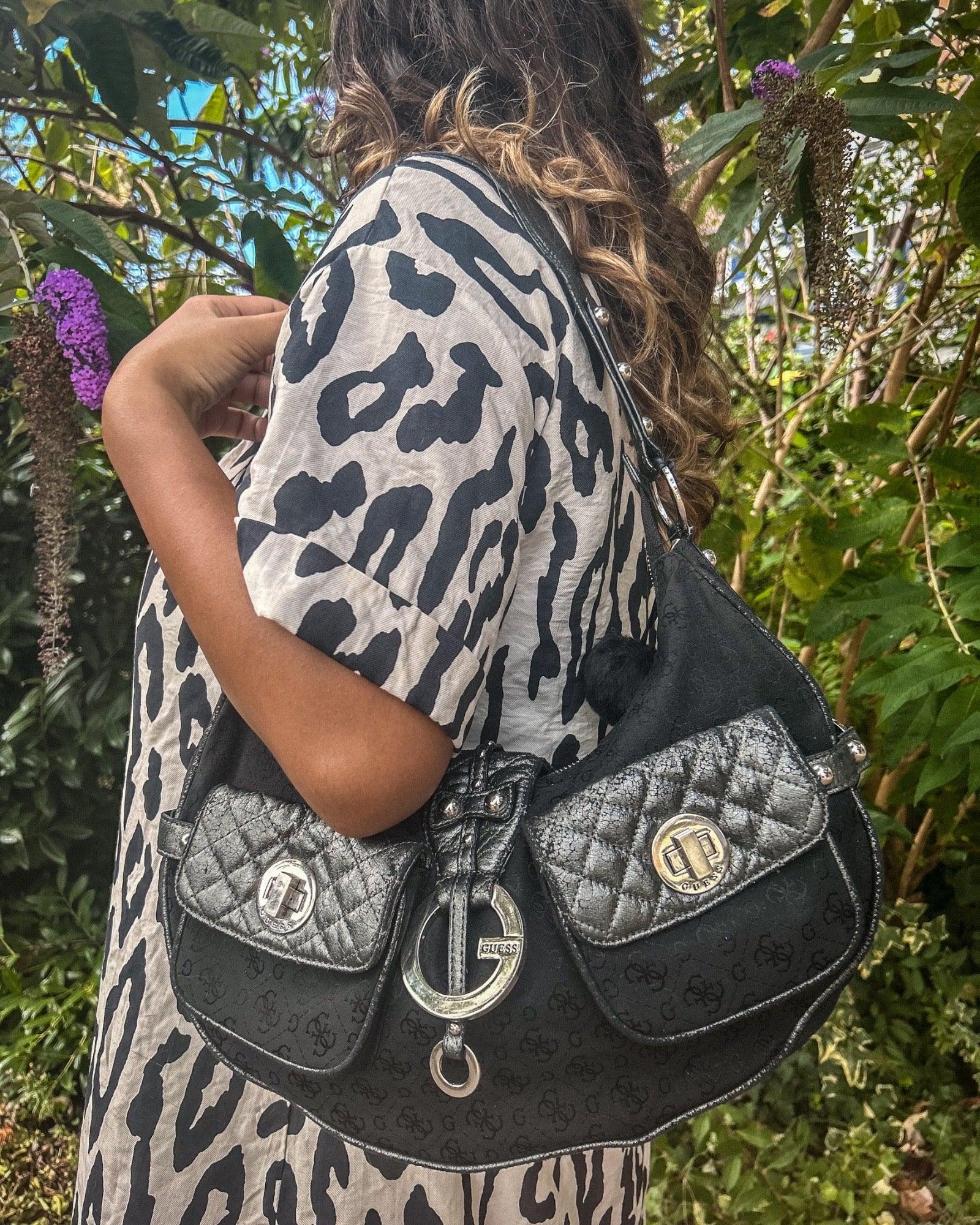 Vintage Y2K Guess Zebra Print Shoulder Bag – Michelle Tamar