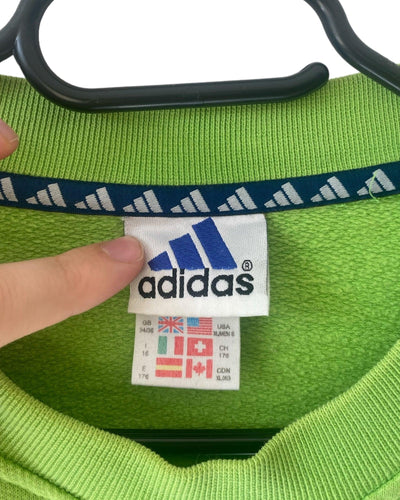Green Adidas Sweater Size M Vintage by Adidas - available on lyonsway.com for 40.00 . Perfect for GREEN, M, SIZE M, €25-€55 .