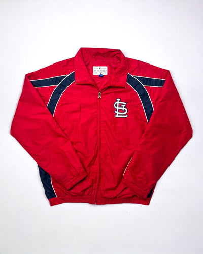 MLB St. Louis Cardinals Jacket Size M by Vintage USA Sports - Baseball Jacket available on lyonsway.com for 85.00 . Perfect for M,RED,SIZE M,€75-€100 .