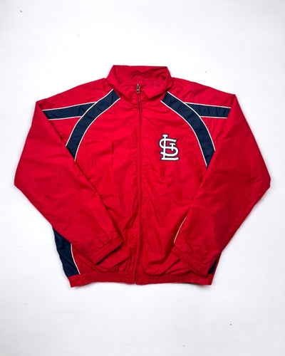 MLB St. Louis Cardinals Jacket Size M by Vintage USA Sports - Baseball Jacket available on lyonsway.com for 85.00 . Perfect for M,RED,SIZE M,€75-€100 .