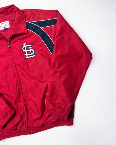 MLB St. Louis Cardinals Jacket Size M by Vintage USA Sports - Baseball Jacket available on lyonsway.com for 85.00 . Perfect for M,RED,SIZE M,€75-€100 .