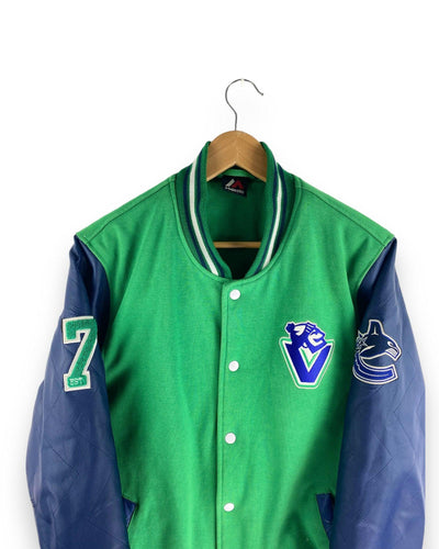 NBA X NHL Varsity Jacket Size L by NBA - available on lyonsway.com for 49.95 . Perfect for GREEN, L, NBA, SIZE L, €25-€55 .