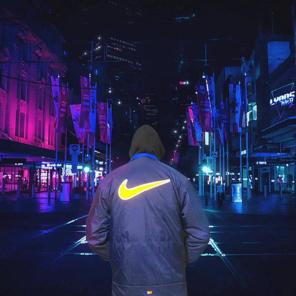 Nike Blue Swoosh Vintage Jacket Size L by Nike - WINTER JACKET available on lyonsway.com for 75.00 . Perfect for BLUE, L, NIKE, SIZE L, €55-€75 .