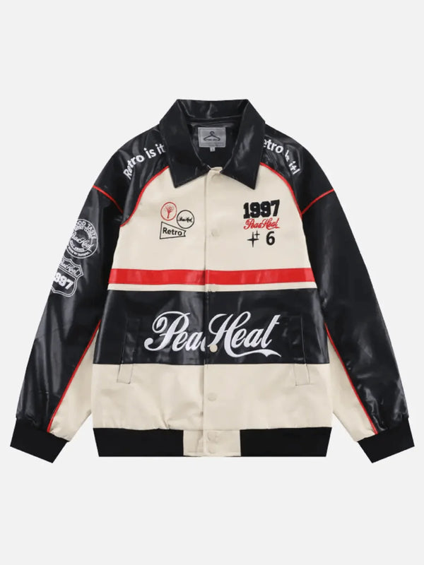 PeaHeat Motorcycle Jacket by Lyons way | Online Handpicked Vintage Clothing Store - available on lyonsway.com for 121.25 . Perfect for .